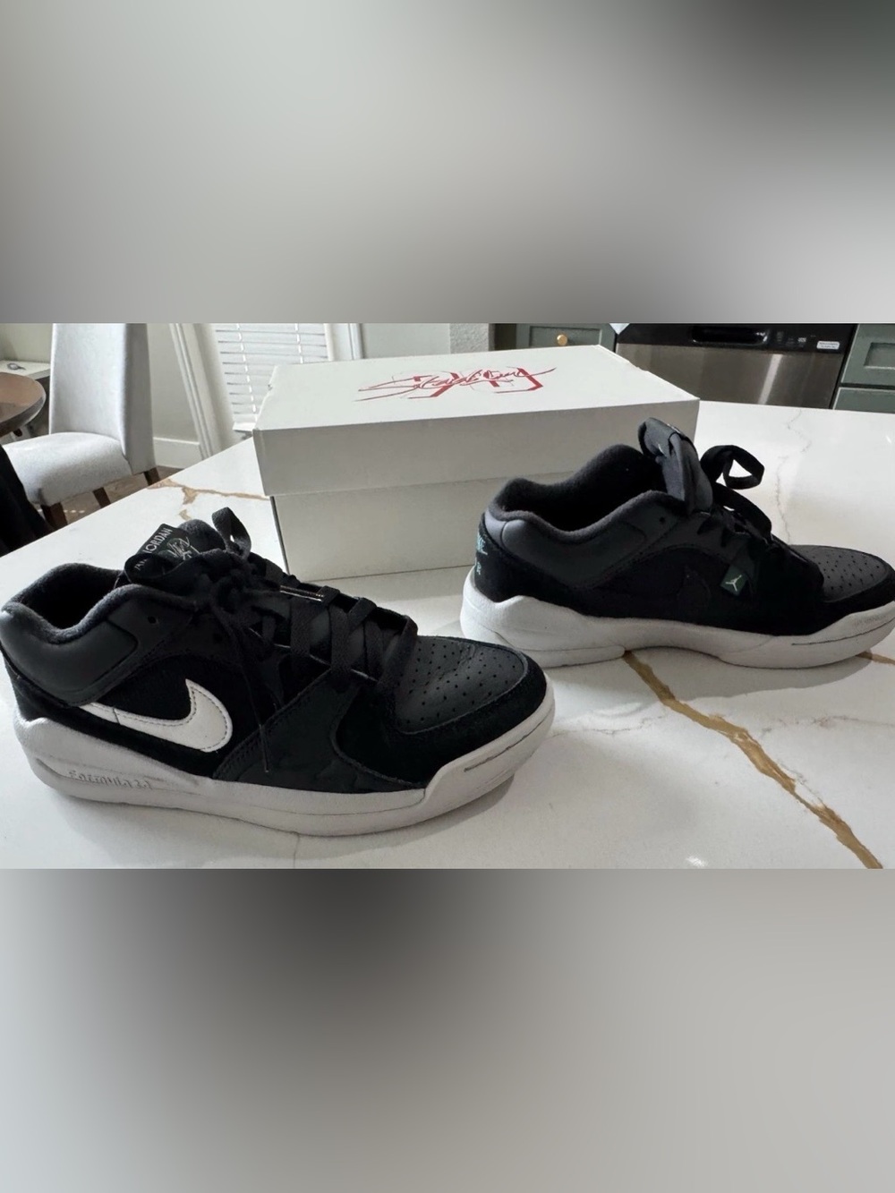 Nike Jordan Stadium 90 Low, Black, Size 6Y